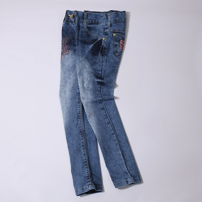 подростковые джинсовые брюки для девочки